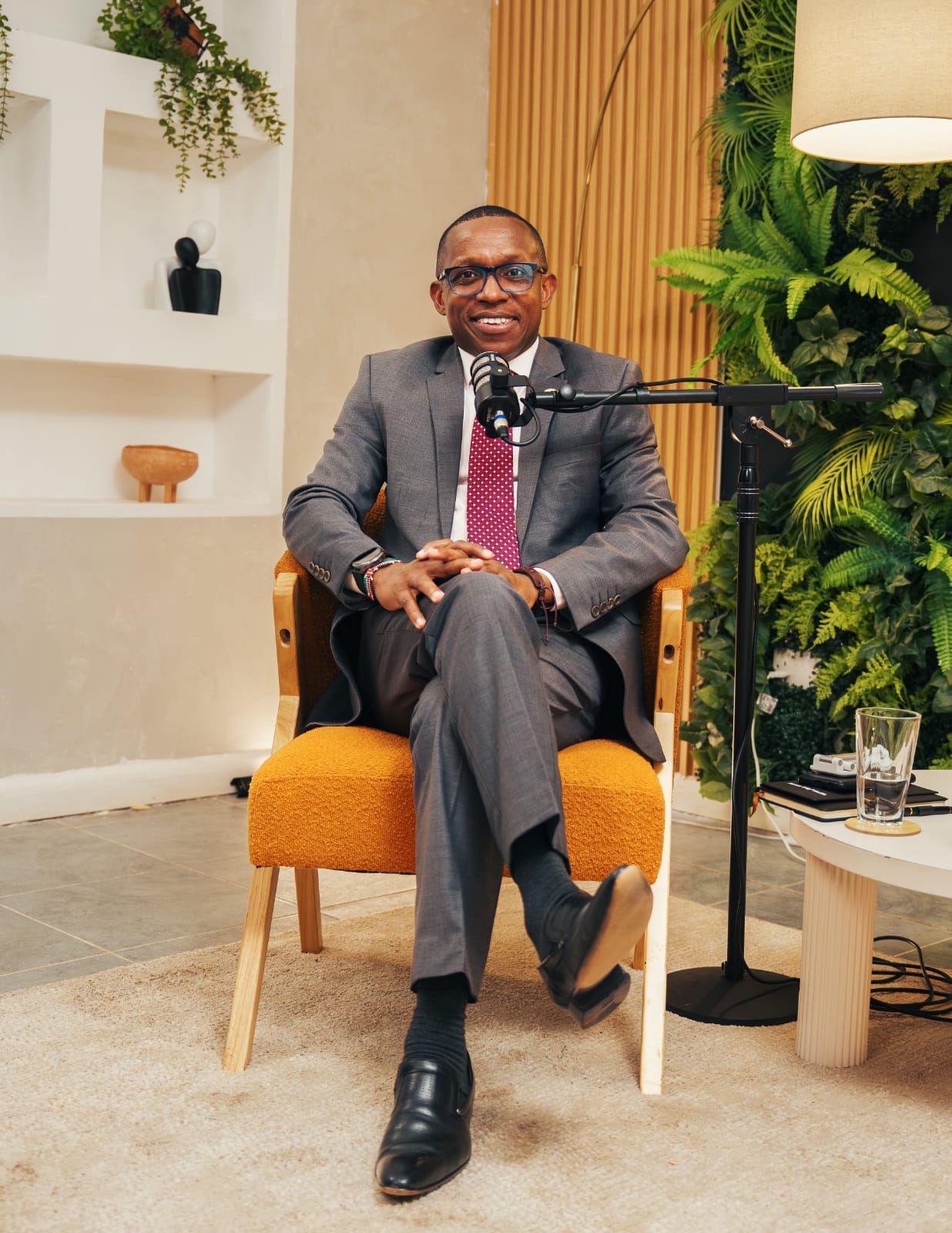Norman Mudibo recording the Energy Matters Podcast