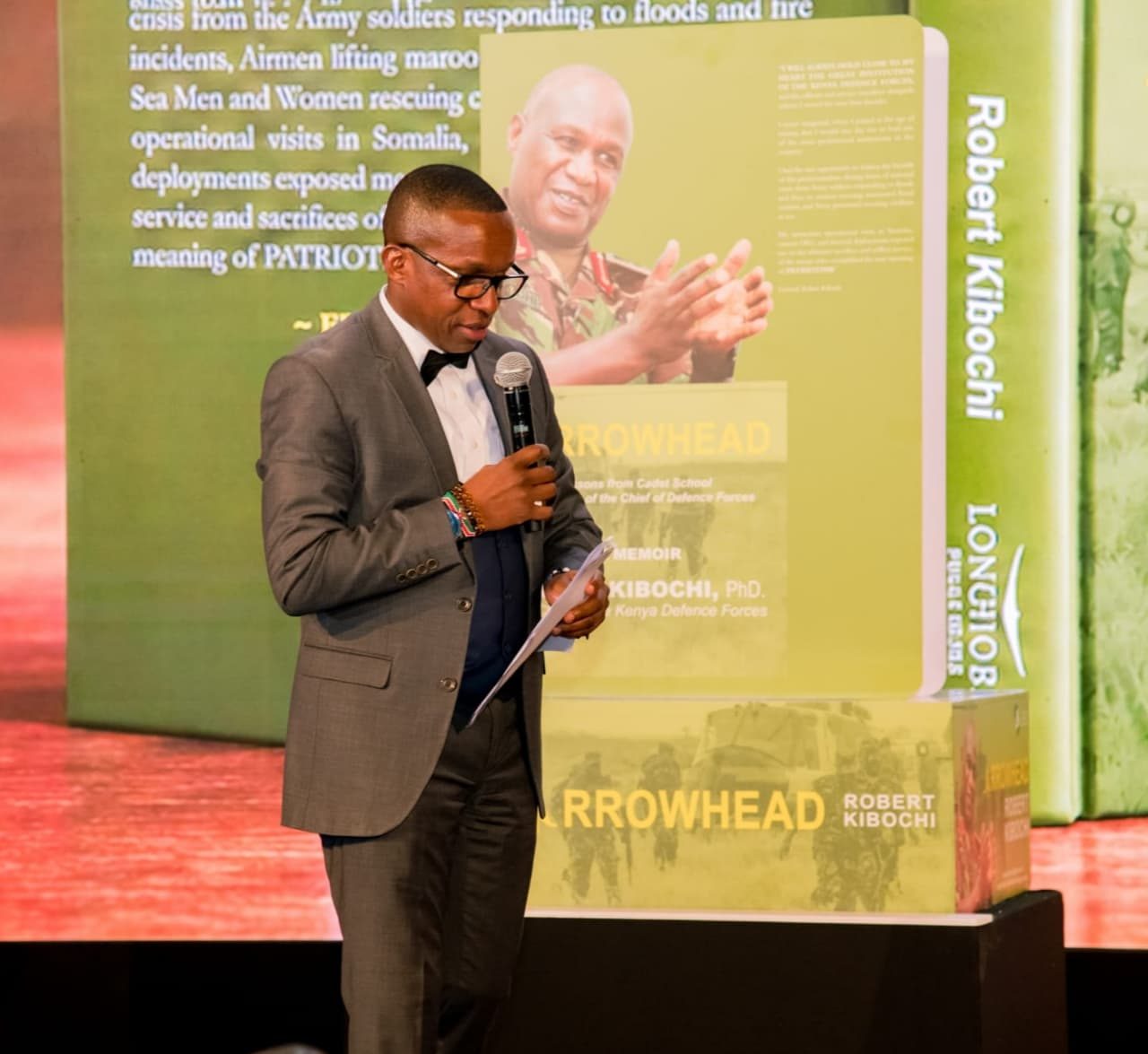 MCing at Arrowhead Memoir Launch
